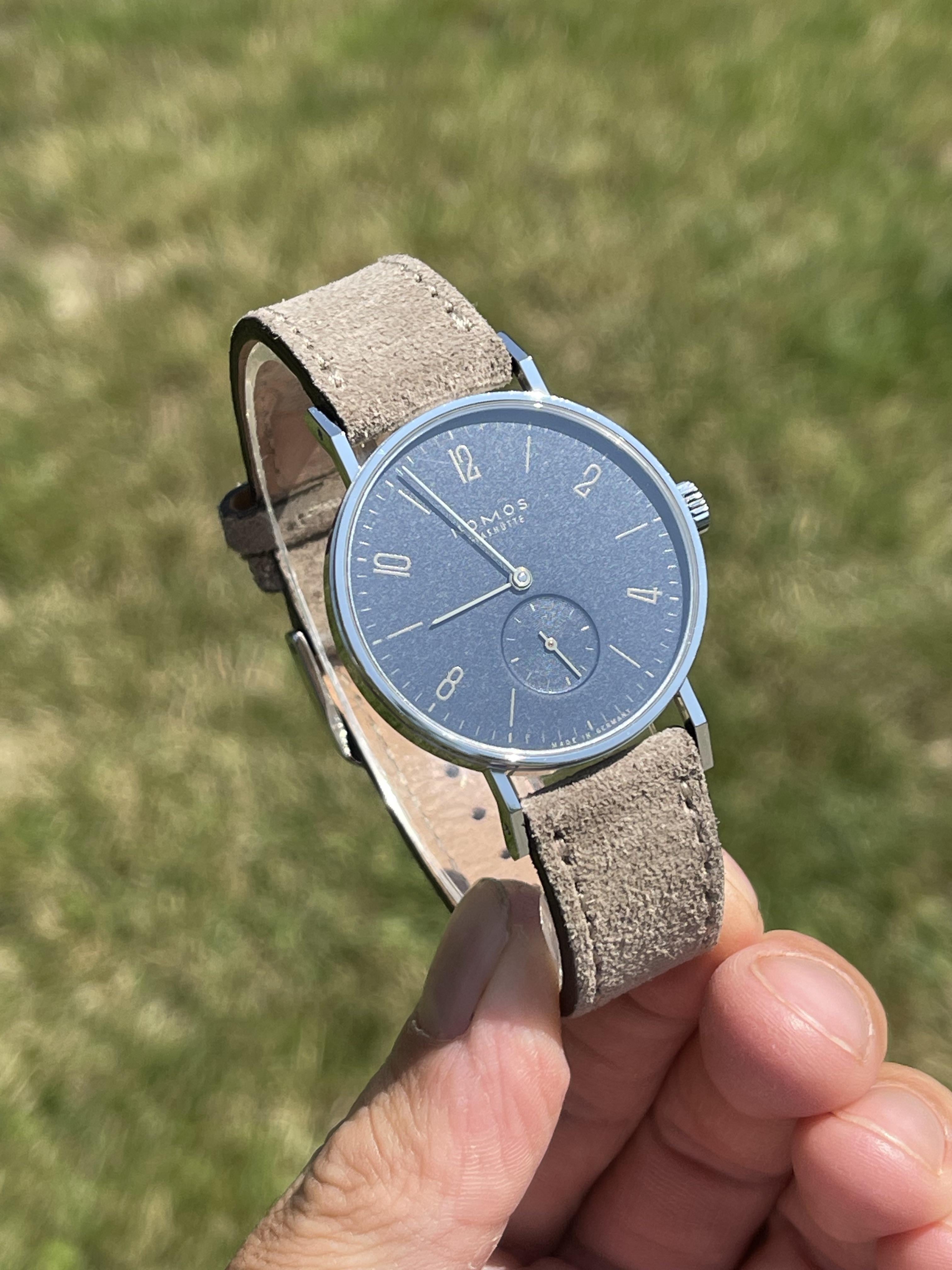 Nomos tangente midnight discount blue