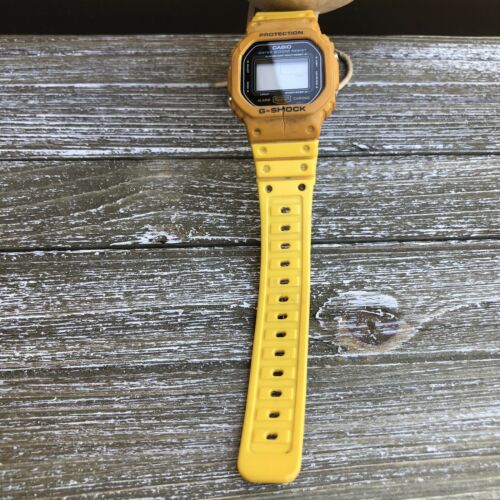 Casio G-Shock DW-5600-9B Japan H module 691 1st Yellow Color Model