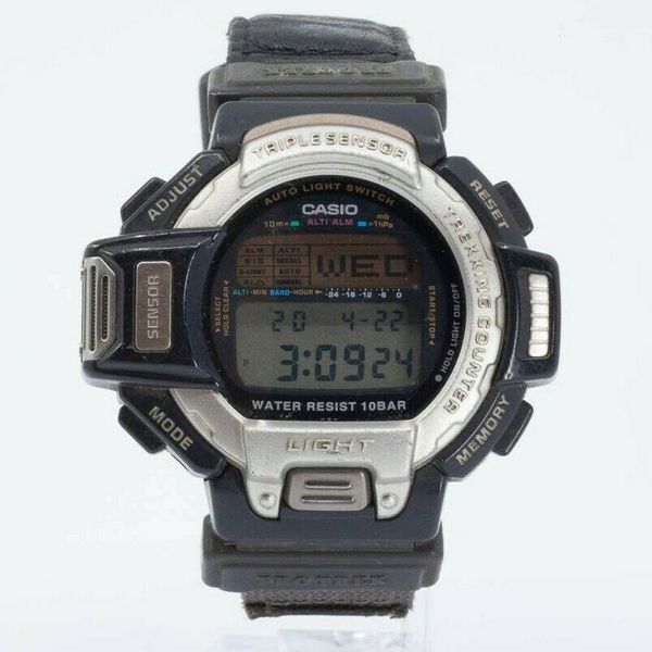 CASIO PROTREK PRT-60 TRIPLE SENSOR NEW BATTERY Watch JAPAN ...