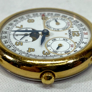Vintage MOVADO ESQ Moon Phase Triple Date Watch 87.03.814  display picture 3