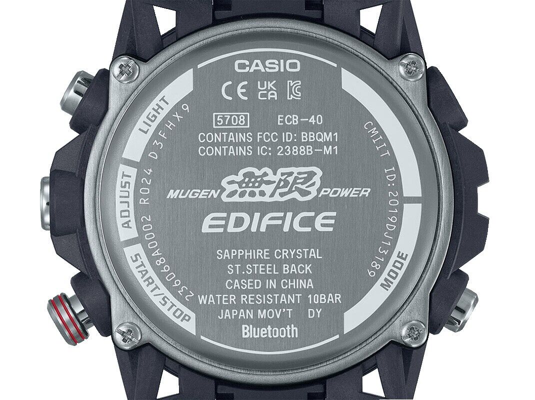 Casio Edifice Mugen Edition Watch ECB-40MU-1AJR Bluetooth Sapphire
