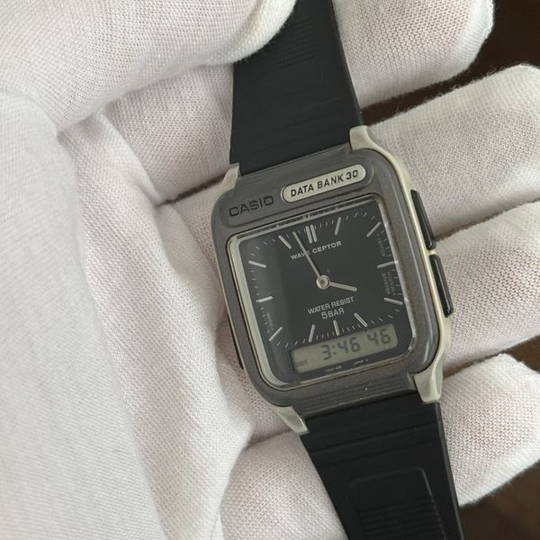 Rare Vintage Casio Wave Ceptor Data Bank FKT-101 Ana-Digi Atomic Radio ...