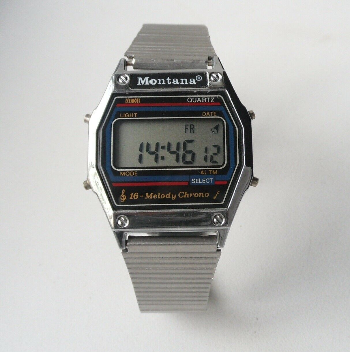 Buy Vintage Digital Men's Watch MONTANA , Old LCD Face Wristwatch,  Electronic Watch, 16 Melodies, Quarz Soviet Watch, Steel Strap Online in  India - Etsy