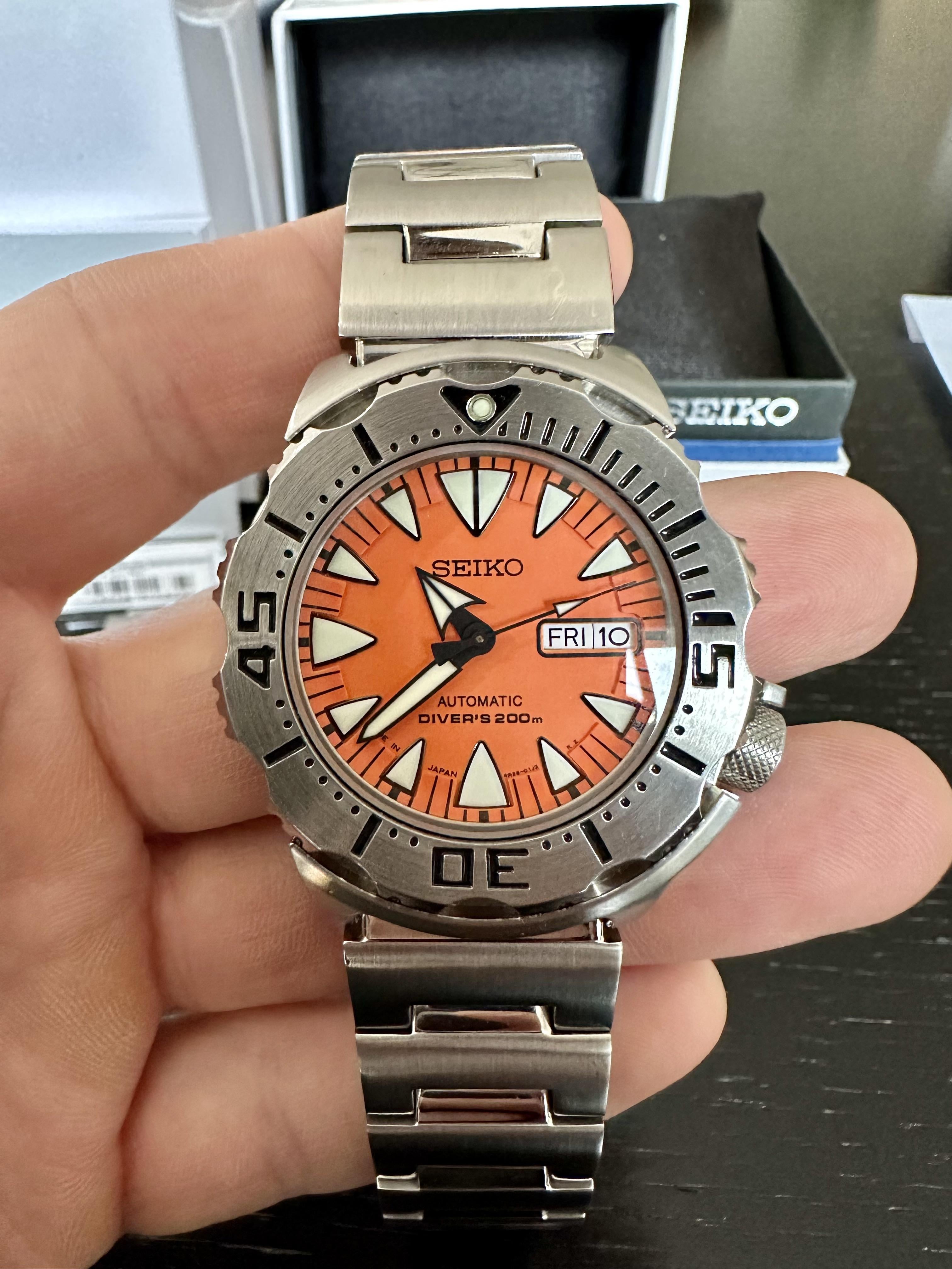 WTS Seiko SRP309 2nd gen Orange Monster WatchCharts