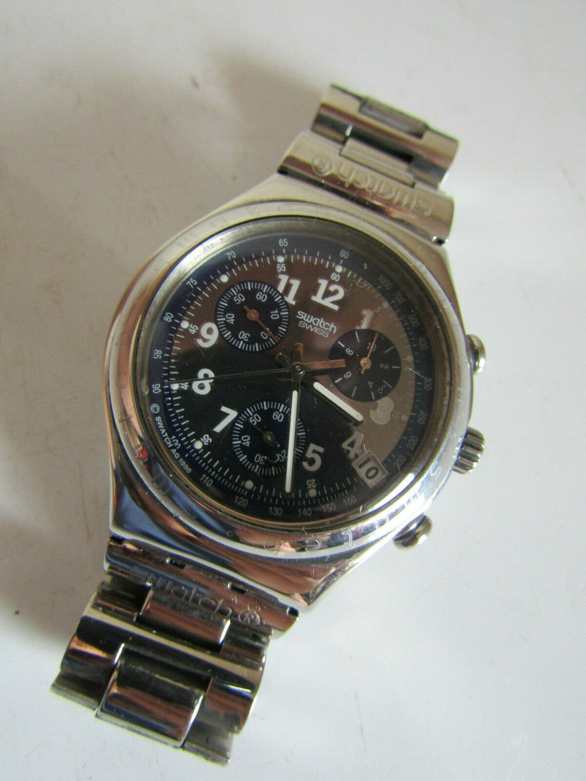 Swatch Irony Men's Stainless Steel Water Resistant Four Jewel
