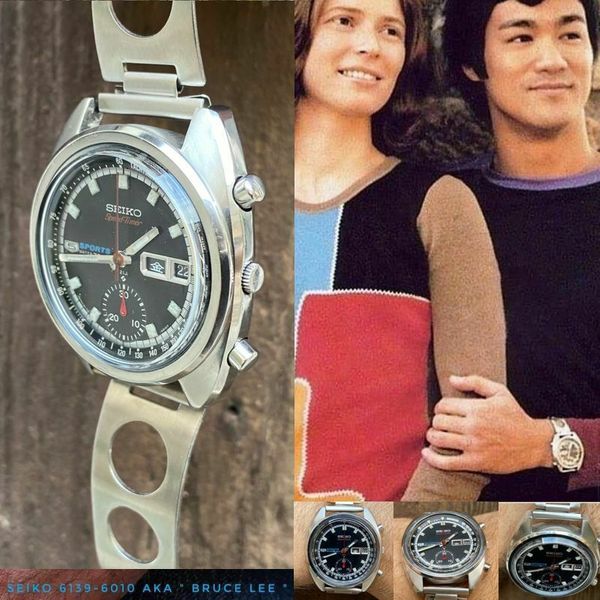 SEIKO 6139 6010 SPEEDTIMER SPORTS 5 BRUCE LEE ALL ORIGINAL VINTAGE 1969 ...