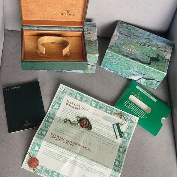Vintage ROLEX 16233 Datejust Watch Box,R series complete box and ...