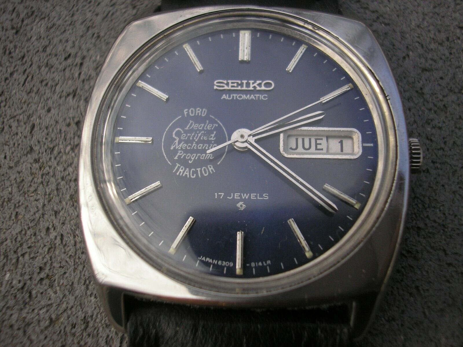 Seiko Auto 6309 17 jewel Ford Tractor Dealer Certified Mechanic