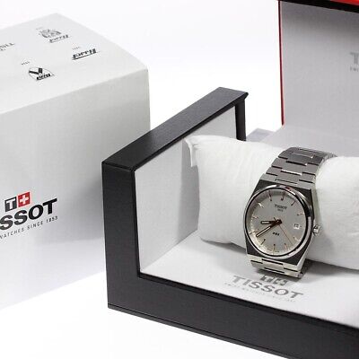 TISSOT PRX T137410A Date Silver Dial Quartz Men's
