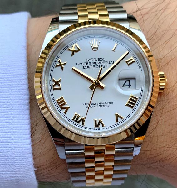 FS Rolex Datejust 36 Steel Gold 126233 NEW 2022 WatchCharts