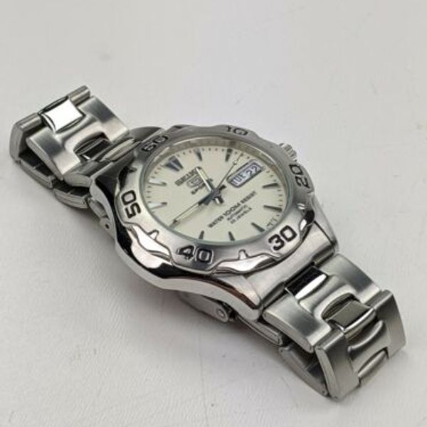 Vintage Seiko 5 Sports Japan 23J Automatic 7S36-00A0 Men's Day Date ...