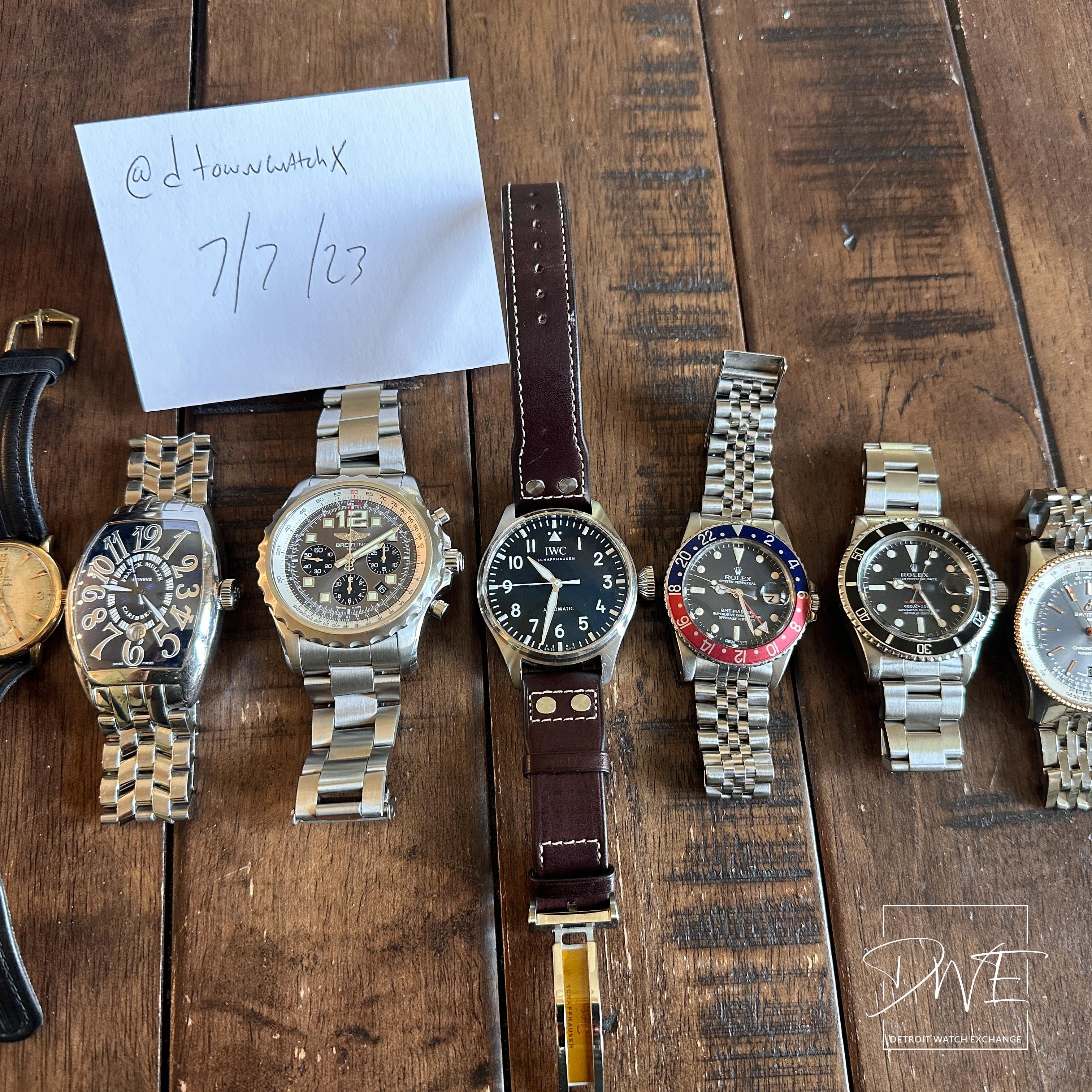 WTS Rolex Omega IWC Franck Muller Breitling WatchCharts