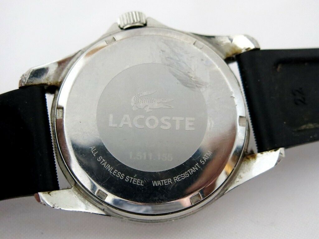 Lacoste all stainless steel online water resistant 5 atm