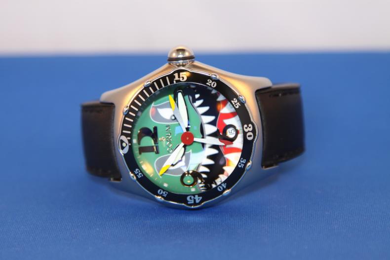 FS Corum Bubble Dive Bomber Shark Dial 2004 Limited Edition Near