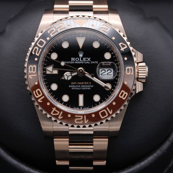 FSOT: Rolex GMT Master II - 126715 - Rose Gold Rootbeer - New 2021 ...