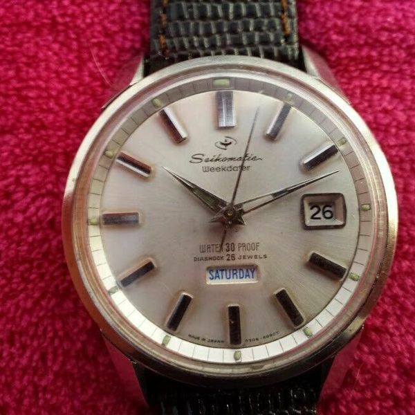 1964 SEIKO 6206-8990 Seikomatic Weekdater 26 Jwl Automatic Watch ...