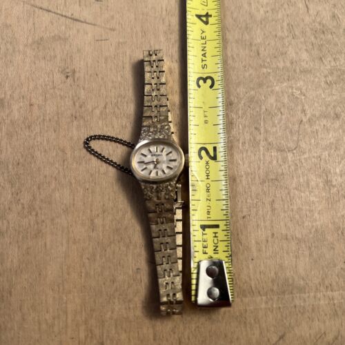 (911)Vintage Ladies Seiko Stainless Steel Mechanical Watch 11-7610 Vintage Seiko Wind Up Gold Plated Women main image 2