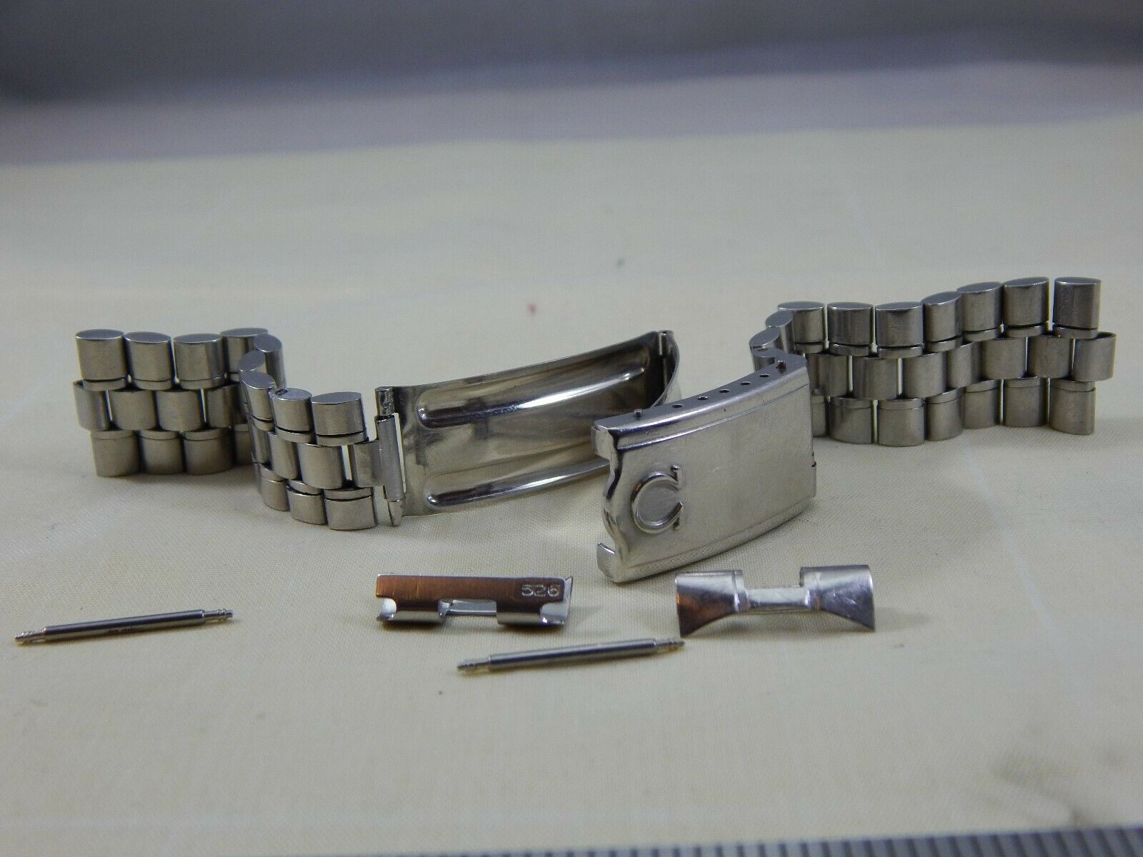 Vintage 1970s Omega Seamaster 1098 Watch Bracelet 19mm 526 End