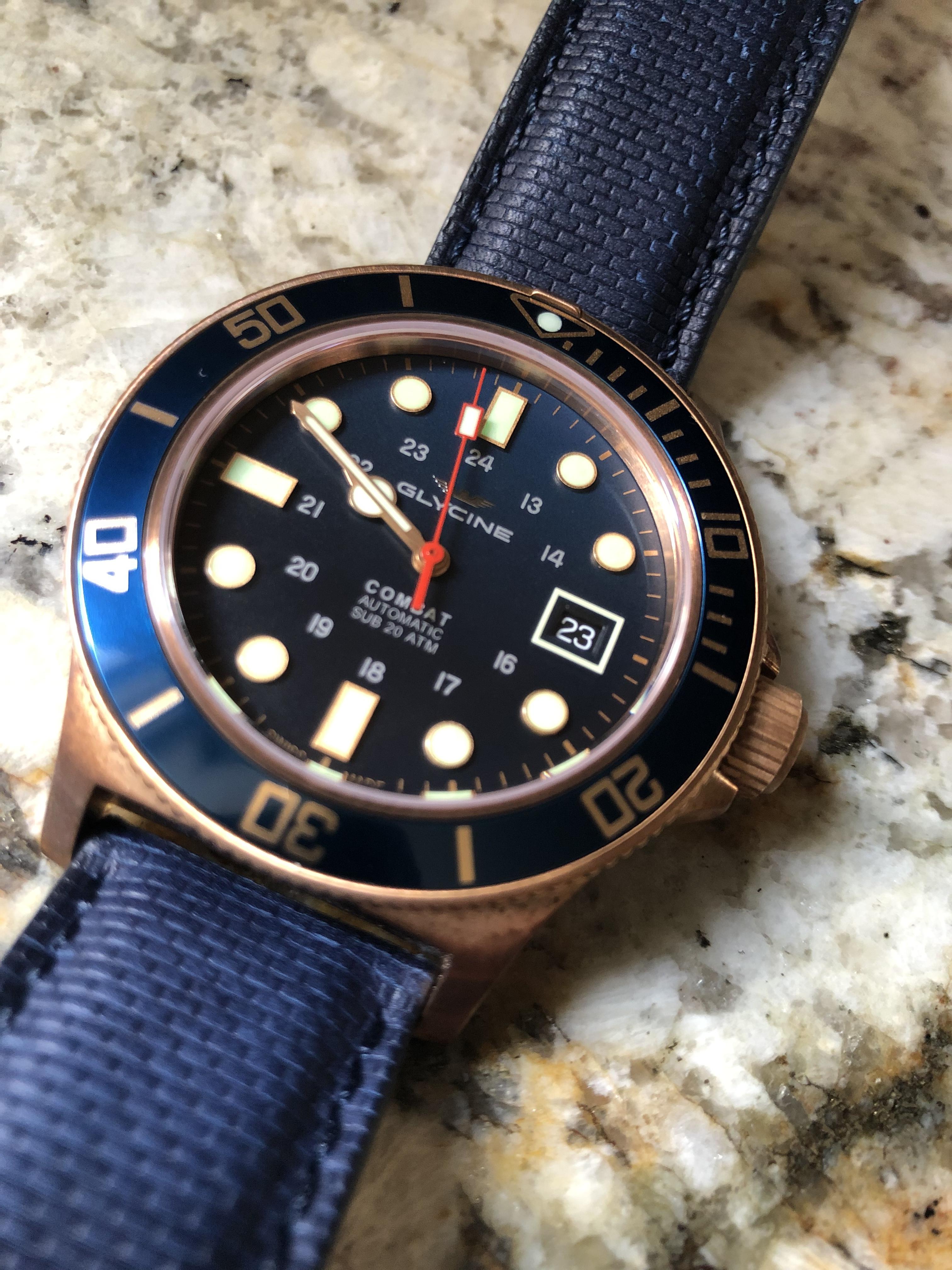 Glycine Combat SUB 42 Bronze GL0174 Price Guide Market Data