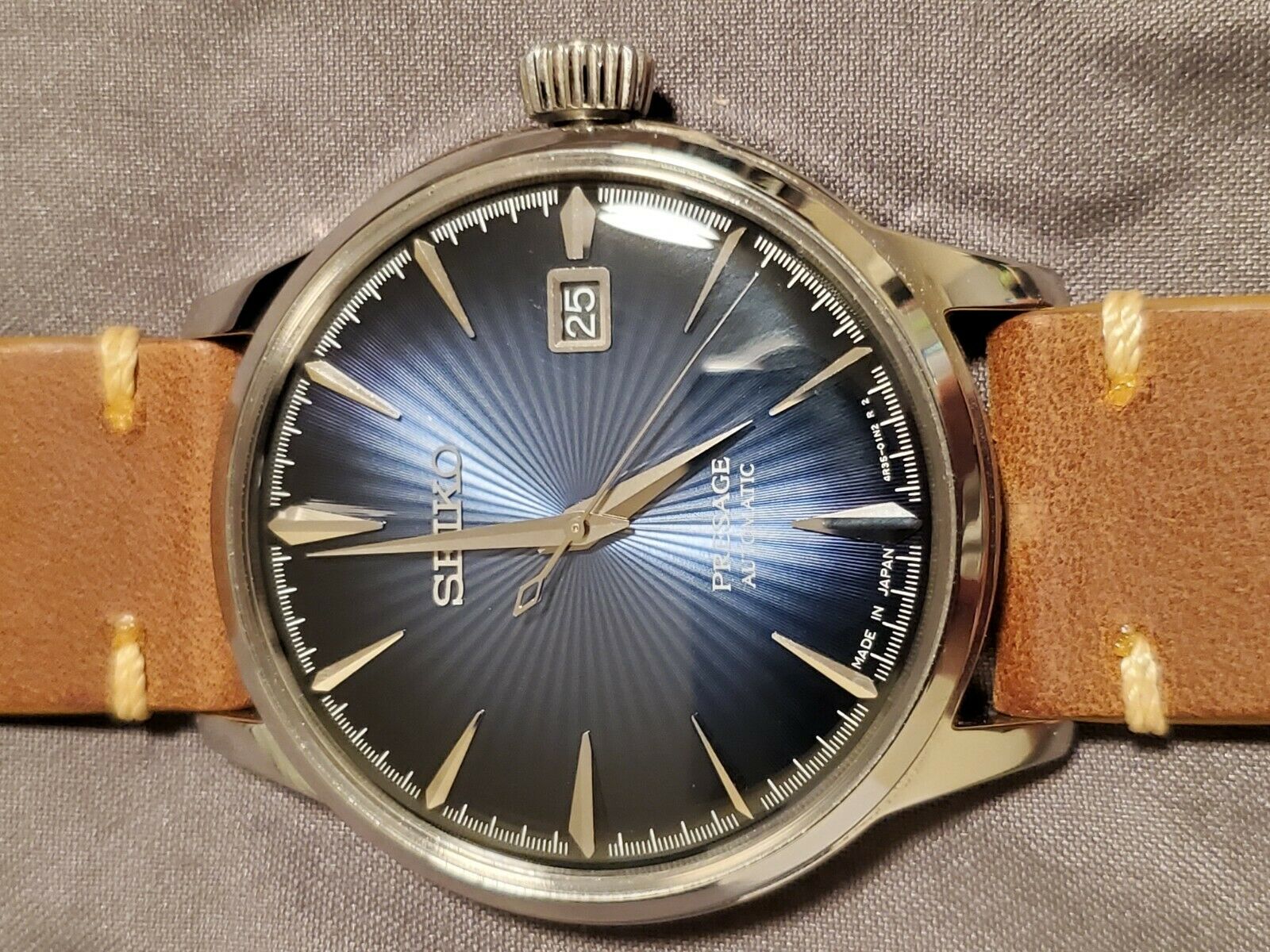 Seiko Presage Cocktail Time SRPB41 Automatic Blue Moon | WatchCharts