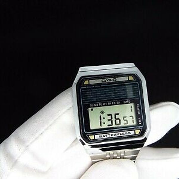 Rare CASIO Vintage Digital Watch SOLAR NOS BB-800 NO BATTERY NOS