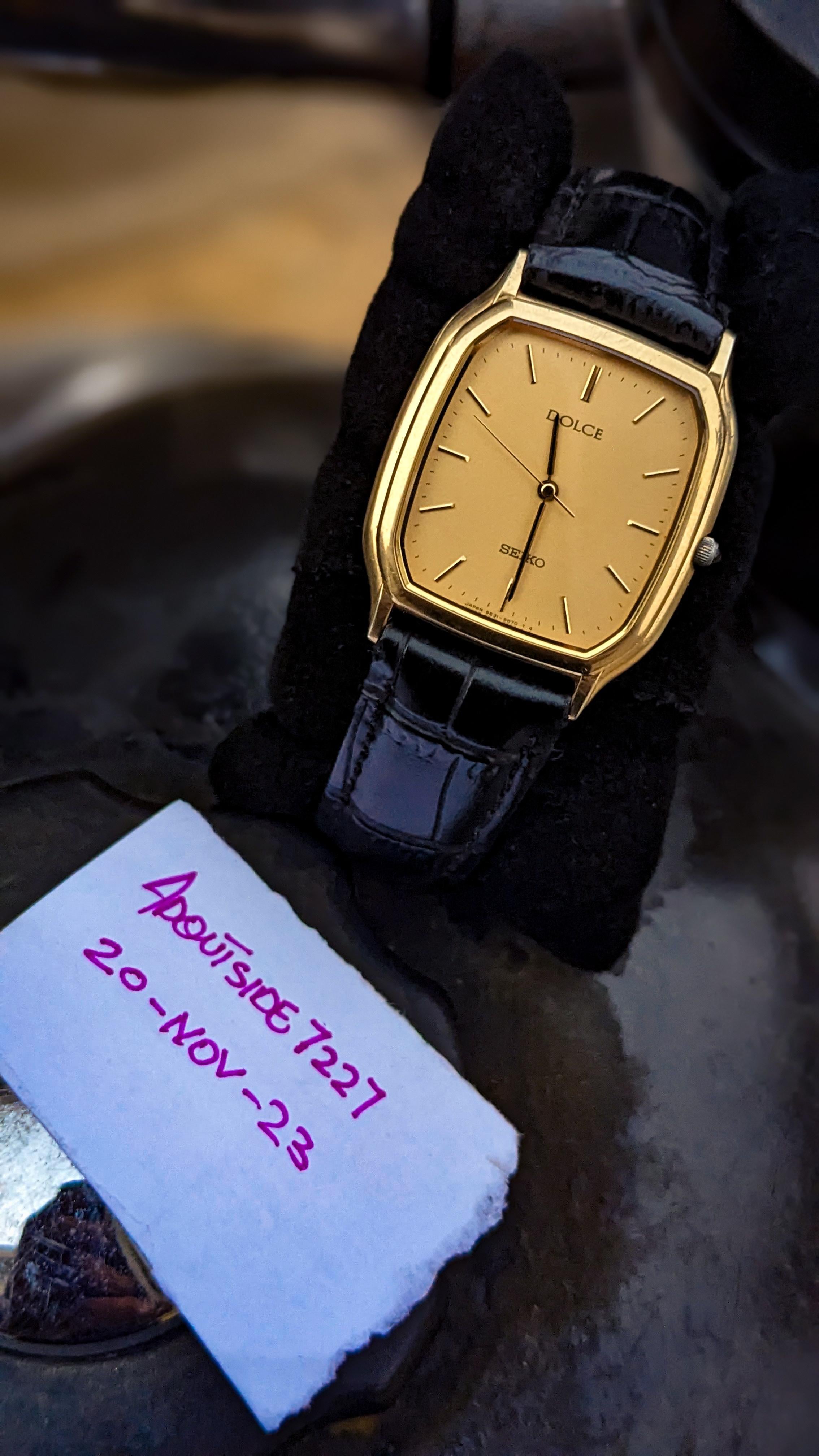 SEIKO Dolce 腕時計 希少1992年製 ヴィンテージ/稼働]SEIKO セイコー DOLCE ドルチェ