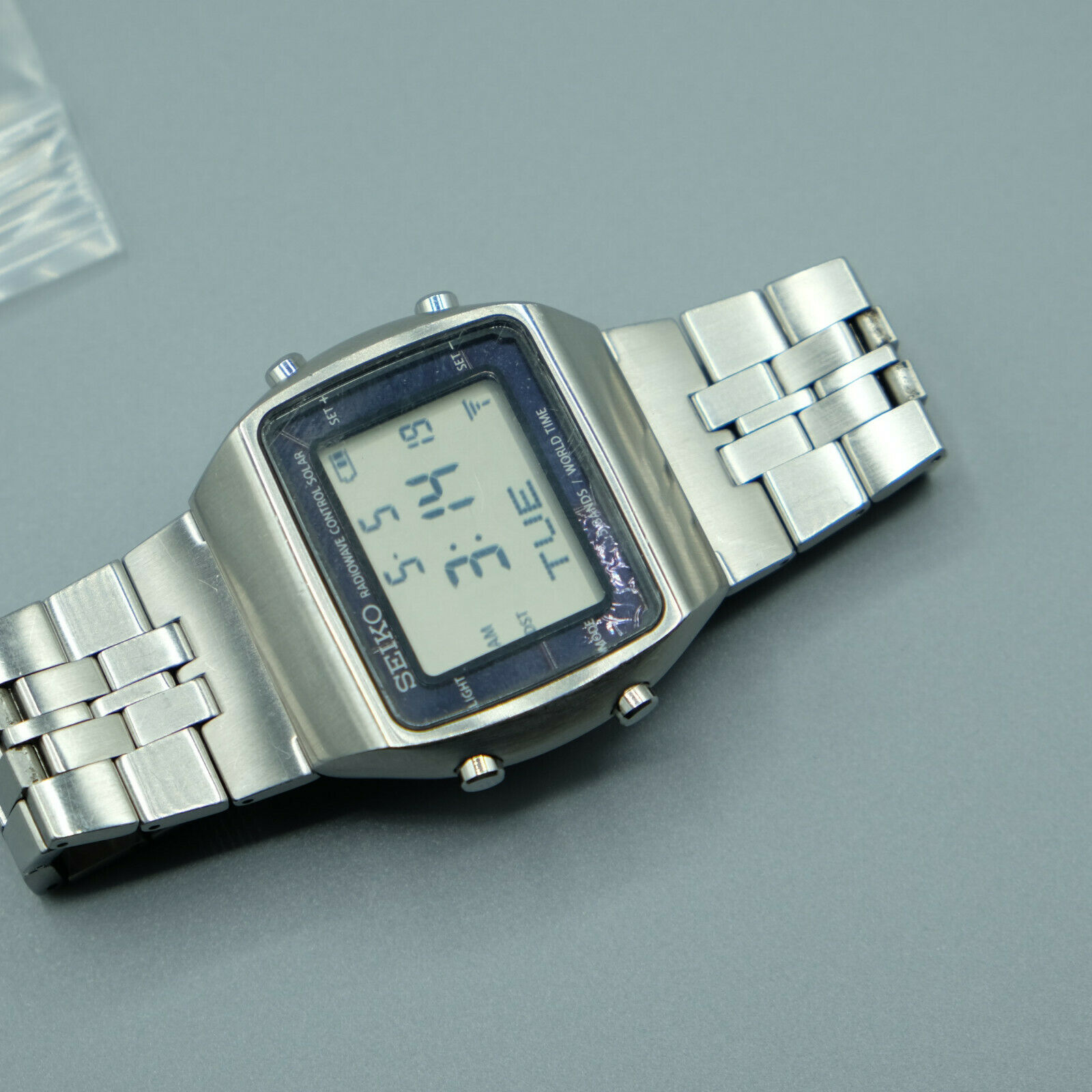 Seiko Spirit SBPG001 S760-0AA0 Digital Solar Watch Stainless Steel Band |  WatchCharts