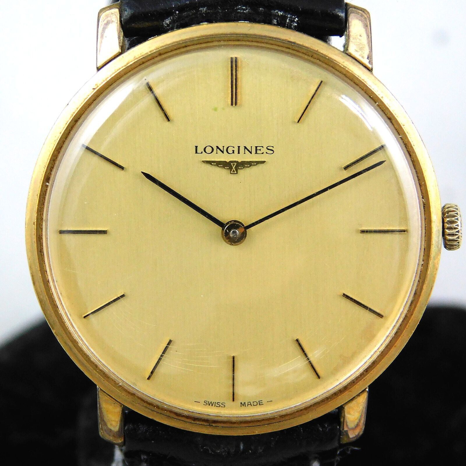 LONGINES L847.4 HAND WINDING GOLD PLATED MEN S VINTAGE WATCH SWISS