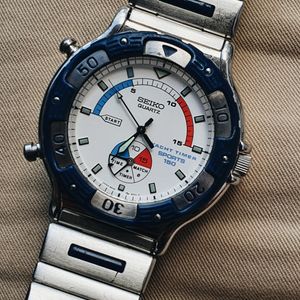 時計 SEIKO 7T32-6B89 sports150 SEIKO Sports 150 Mens Alarm Chronograph Quartz Watch Pre