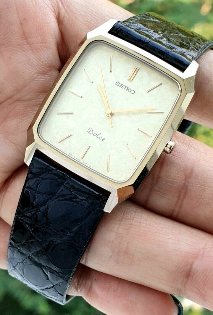 Seiko Dolce 8N41 5130 R1 Tunsgten Carbide September 1984 Mens