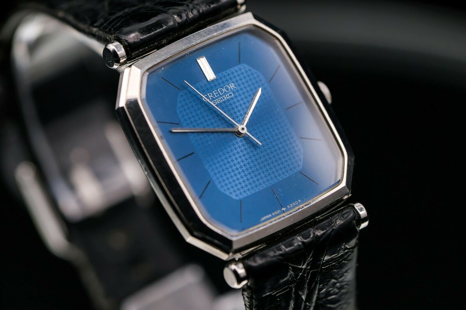 SEIKO CREDOR 5931-5290 Quartz Blue Dial Watch | WatchCharts