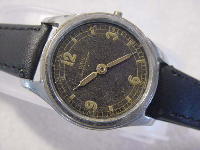 Vintage large antique WWII World War II MILITARY ORIS mens watch