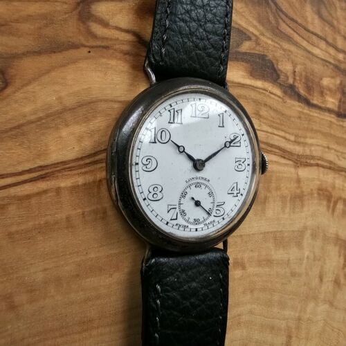 Vintage Silver Longines Trench Men s Watch Cal. 13.34