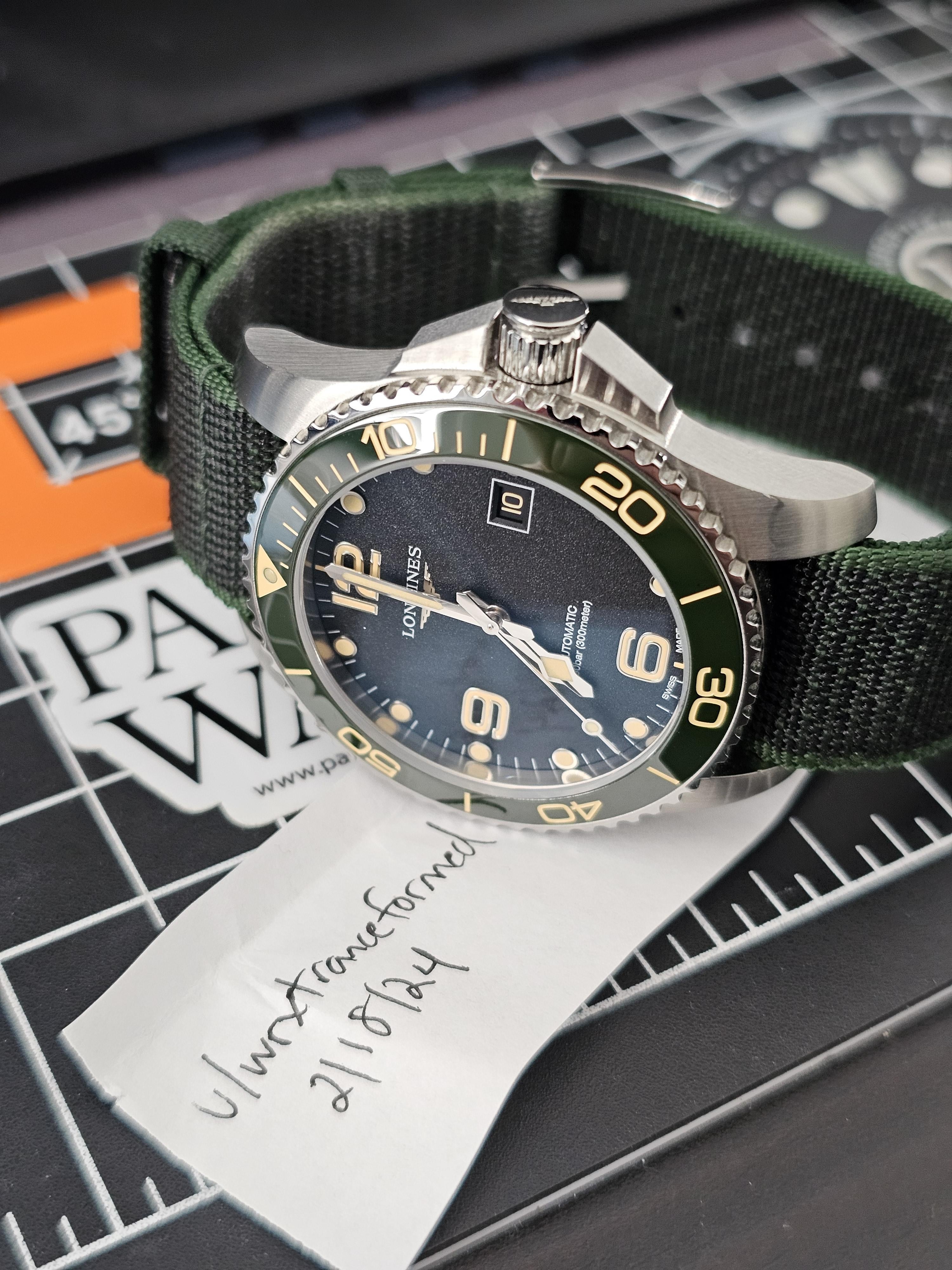 WTS Longines Hydroconquest 41mm Kermit ref. L37814052