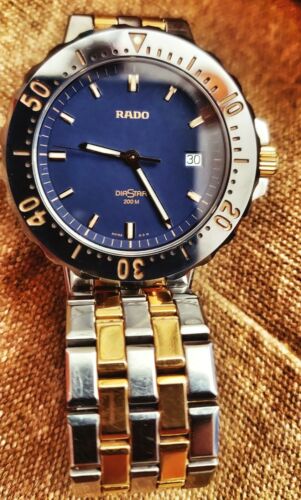 All round executive Rado DIASTAR DIVER 259.0462.3 Navy/Gold Date