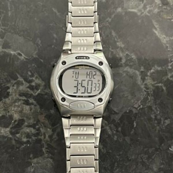 Timex Ironman 50 lap digital watch with metal band WatchCharts
