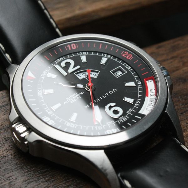 Hamilton Khaki Navy GMT H77555735 Price as of July 2026 | WatchCharts