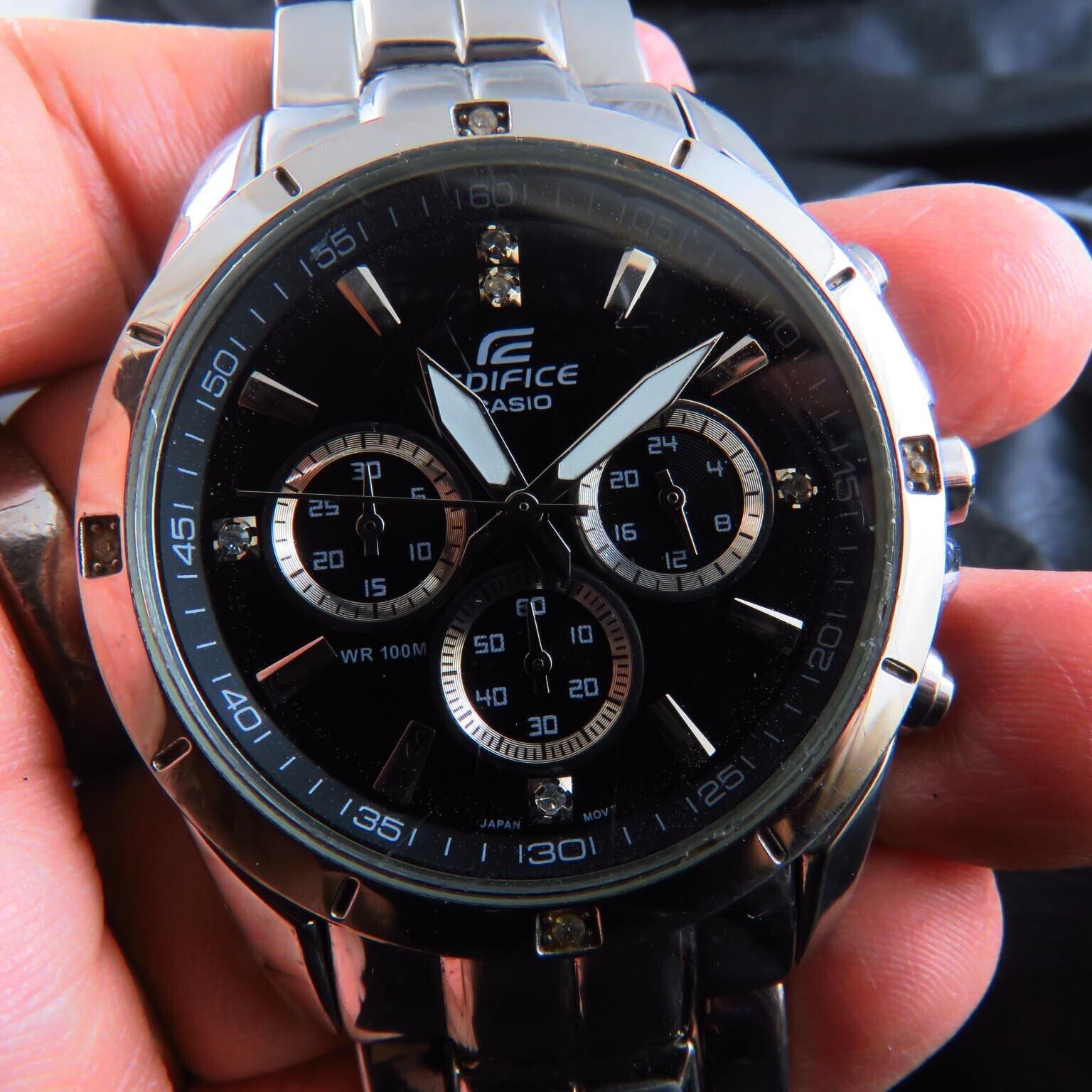 EF 544 Casio Edifice Chronograph 24 Hours Quartz Men Watch WatchCharts Marketplace