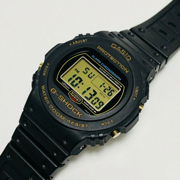G-Shock DW5700C DW-5700C-9GV BLACK GOLD Module 901 Rare Vintage Japan H ...