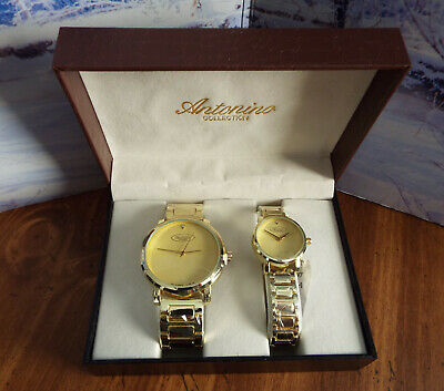 Antonio NIB his/her gold silver watches brand new His & Hers Antonio Collection Watches NEW! | eBay main image 4
