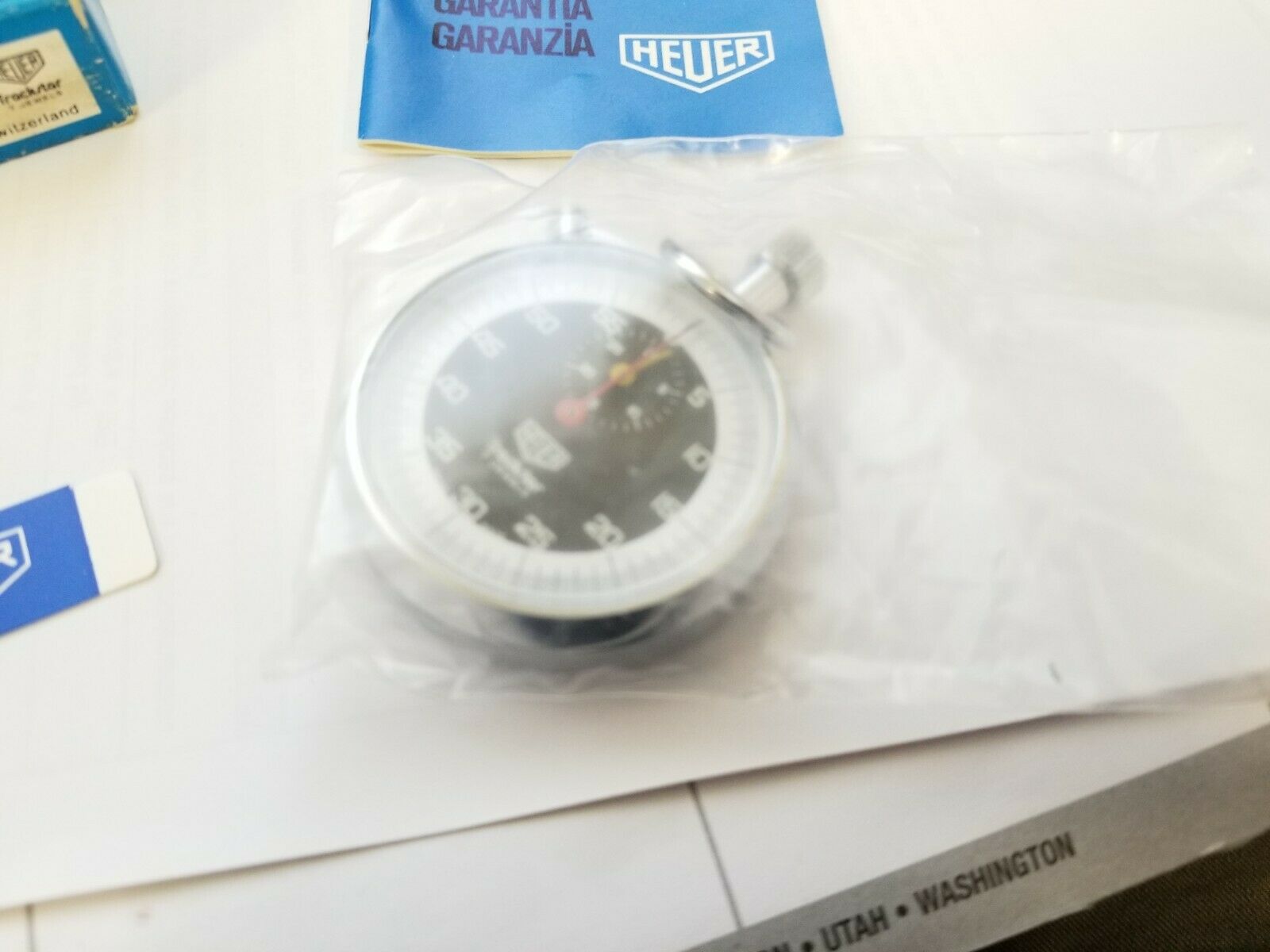 HEUER Trackstar 7 Jewels Stopwatch Ref. 608.301 w/Warranty