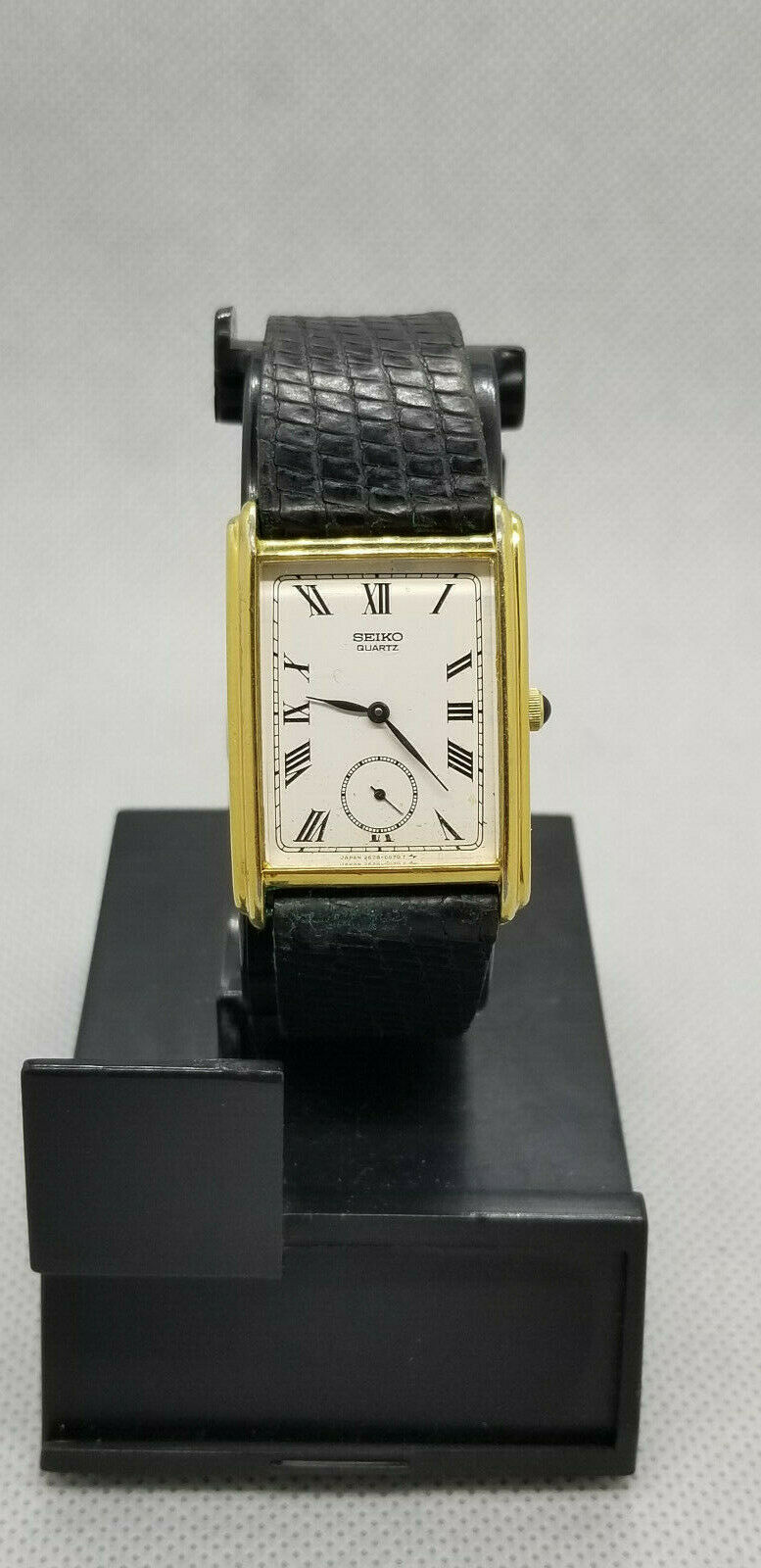 RARE SEIKO 2628 5019 QUARTZ ROMAN NUMERAL MENS WATCH JAPAN RUNNING