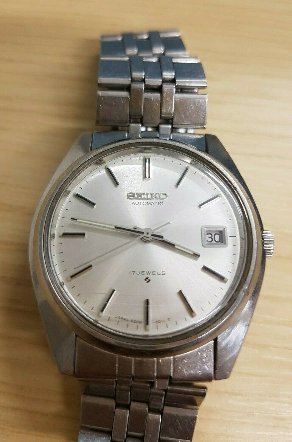 Seiko SZ Men's Automatic 17 Jewels Blue Dial Stainless Steel