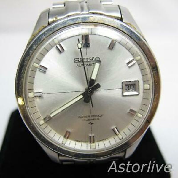 Vintage Seiko Early Sportsmatic 7625-8233 Steel 38mm Automatic Watch ...