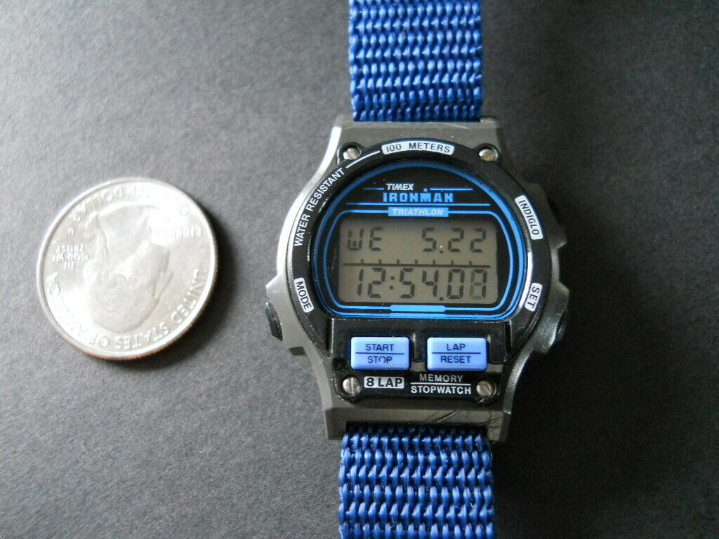 blue timex ironman watch