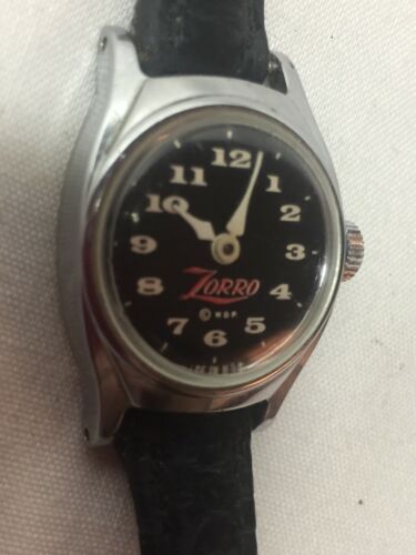 ZORRO Vintage WALT DISNEY Wrist Watch CHR PLATED BEZEL Stainless Steel Back  | eBay