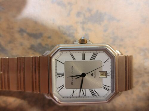 Vintage Designer Maurice Lacroix 80 s Swiss Quartz Date Watch