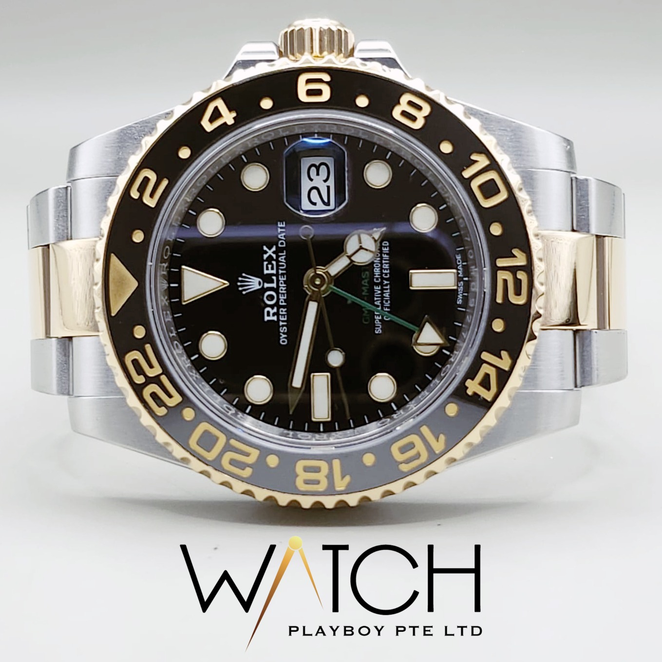 Rolex gmt master 2024 ii half gold