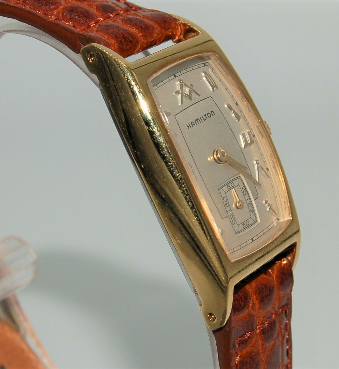 Vintage Hamilton Masonic 6172 Registered Edition Gold Plated Watch