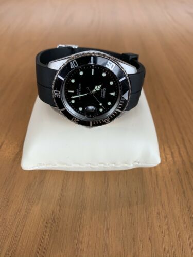 Rare Casio Submariner Homage. New Movement MTD-1003 Oyster Strap